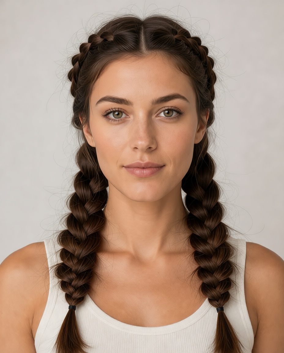 Ballerina Braids hairstyle example