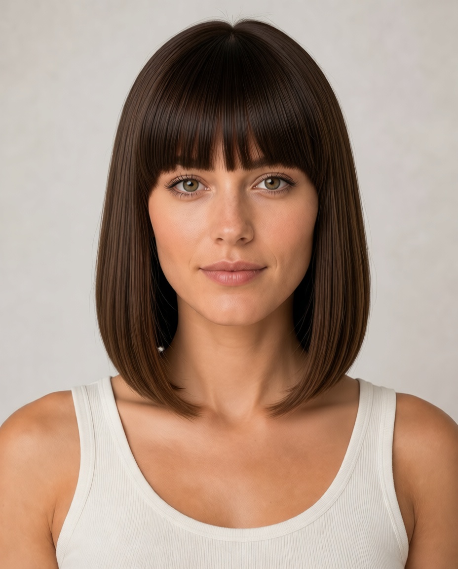 Blunt Bangs hairstyle example