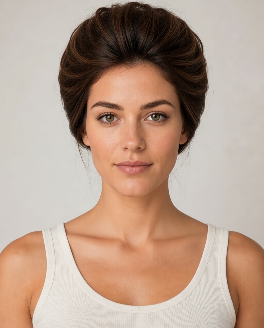 Bouffant hairstyle example