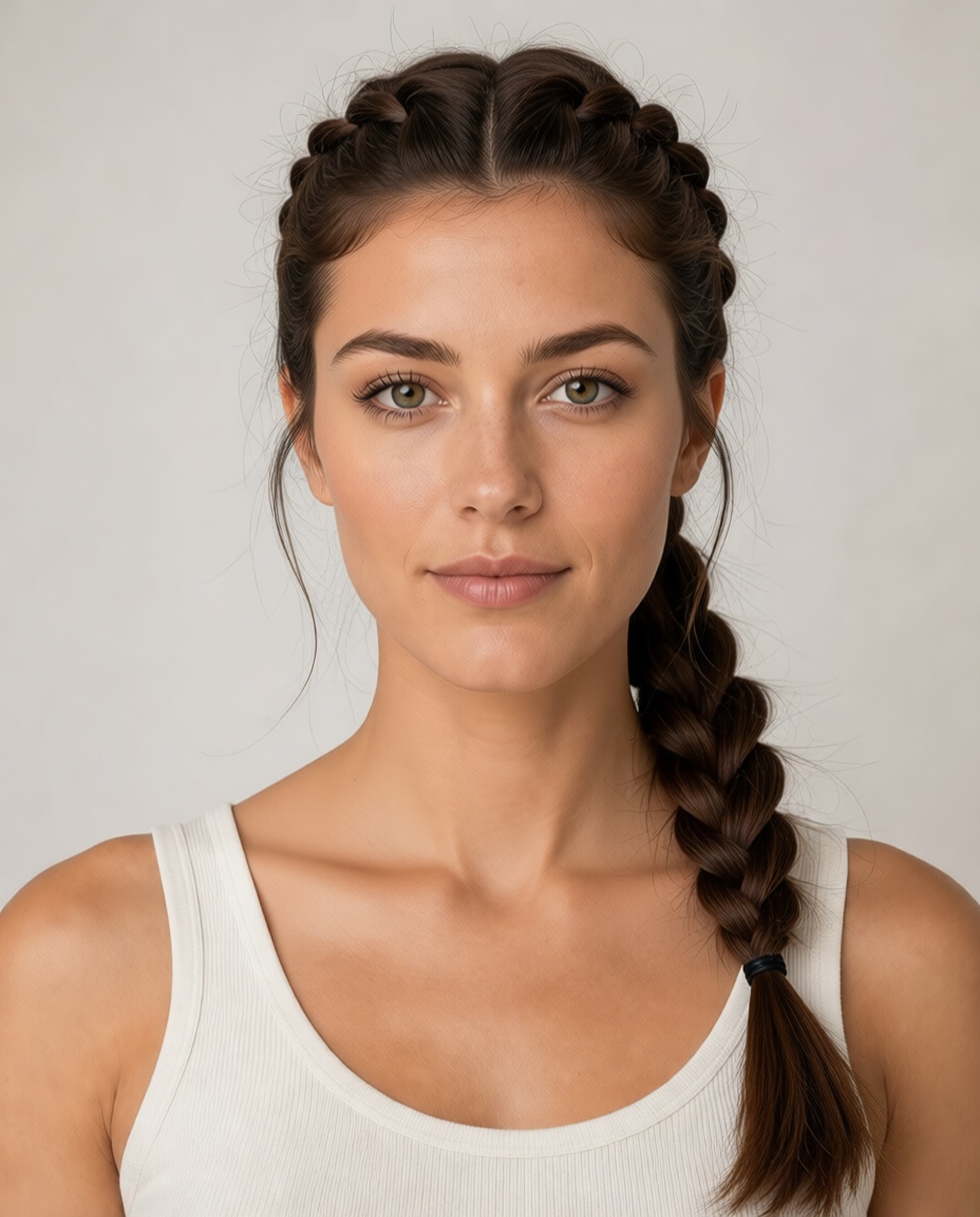 Braided Ponytail hairstyle example