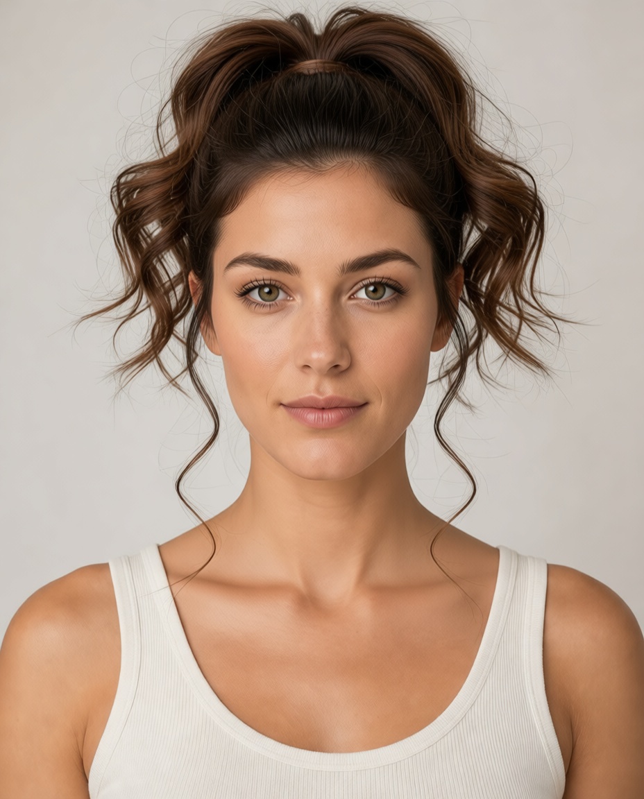 Bubble Ponytail hairstyle example