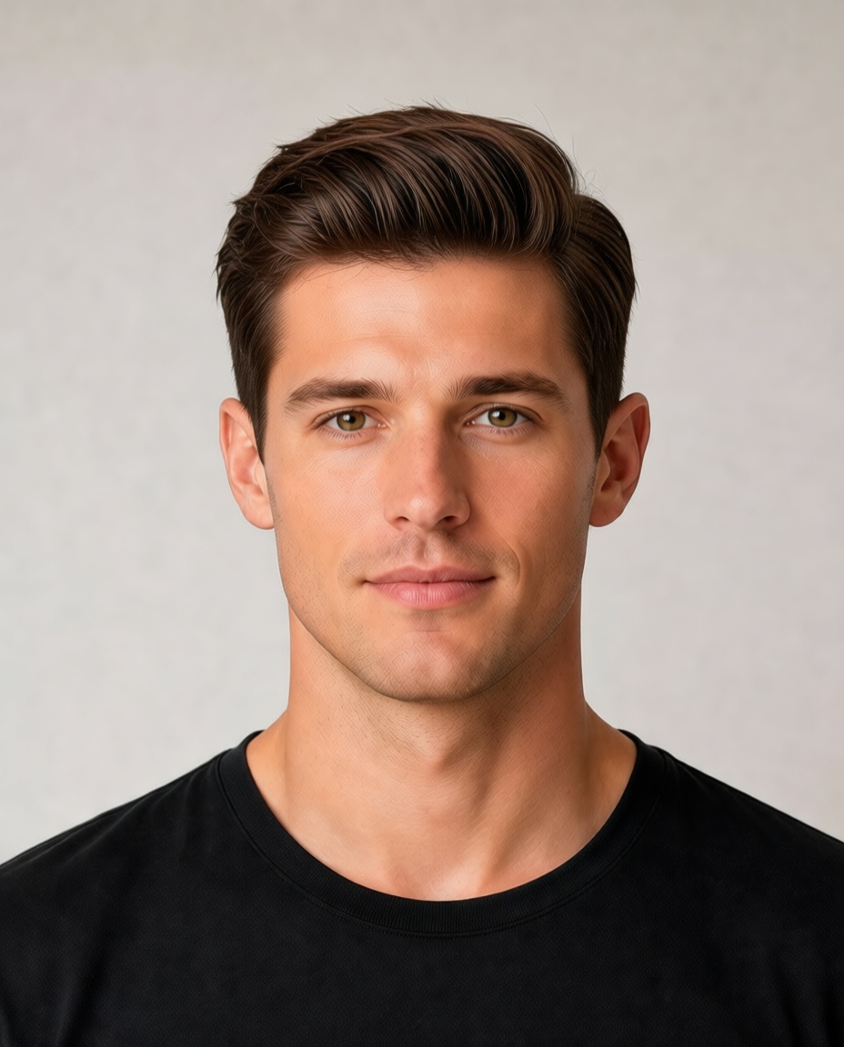 Caesar Cut hairstyle example