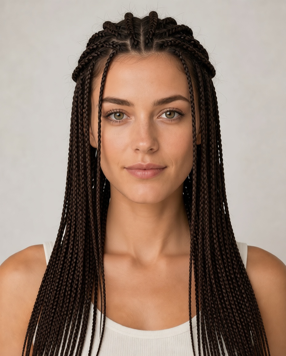 Cornrows hairstyle example