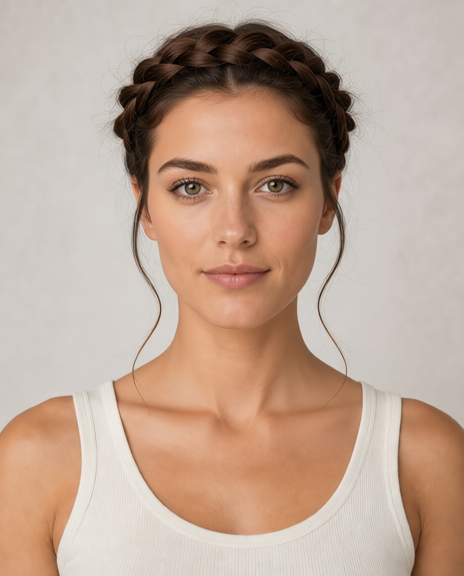 Crown Braid hairstyle example