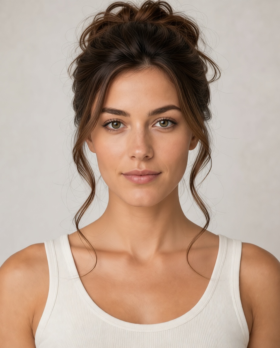 Messy Updo hairstyle example