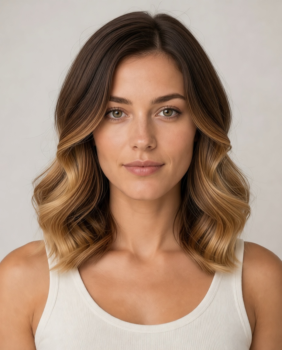 Ombré hairstyle example