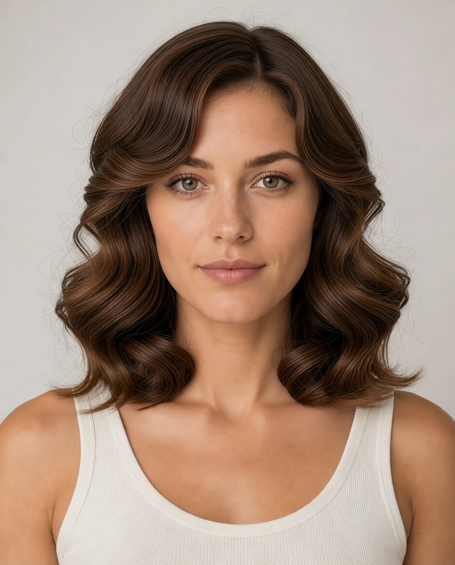 Pin Curls hairstyle example