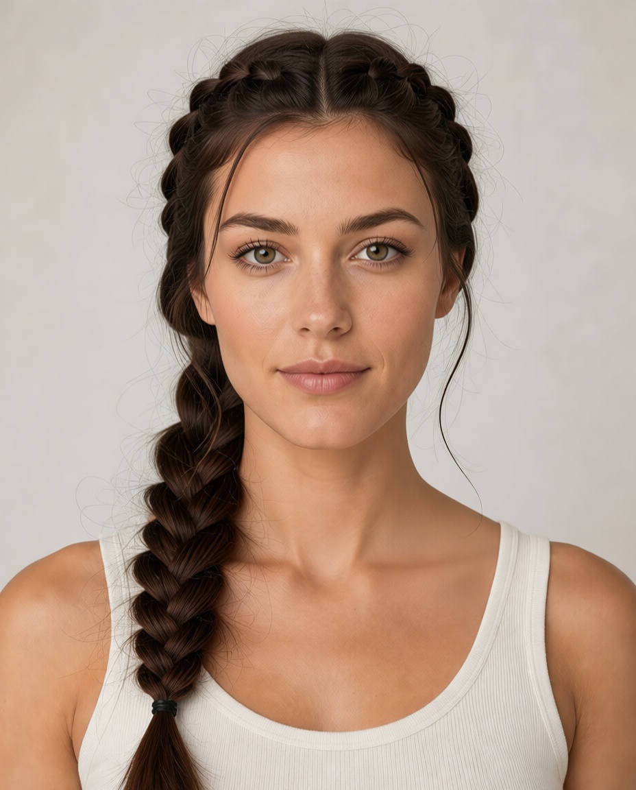 Rope Braid hairstyle example