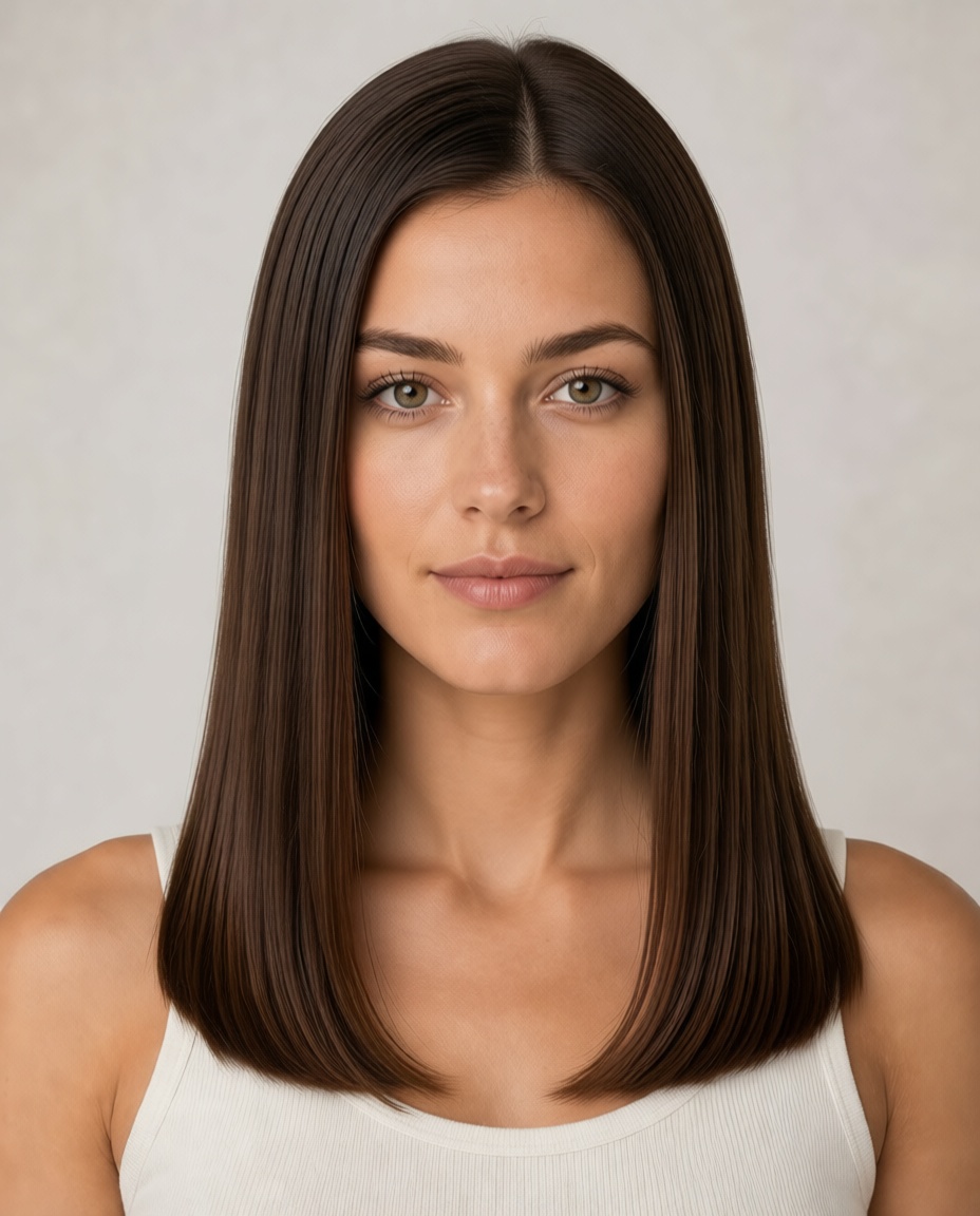 Straightened Hair hairstyle example
