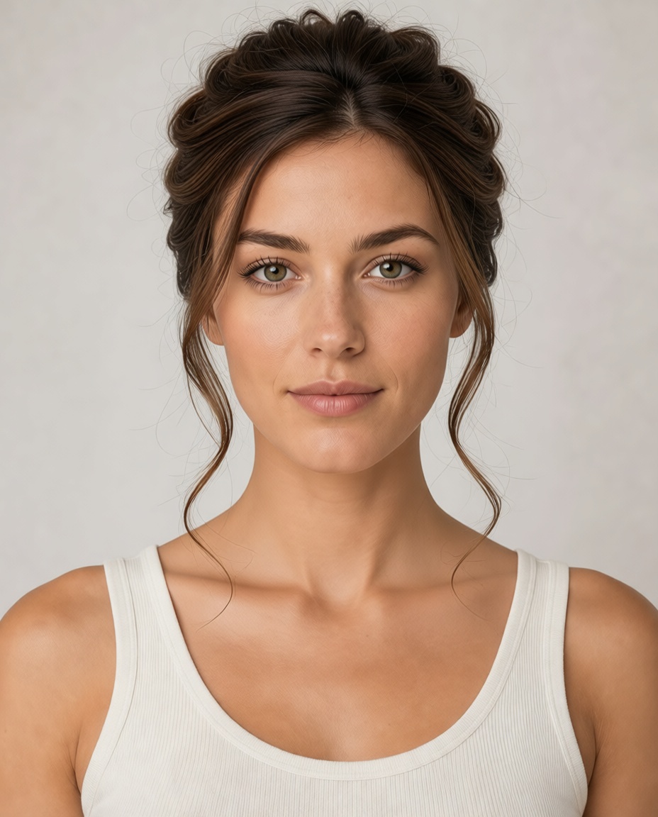 Twisted Half-Updo hairstyle example