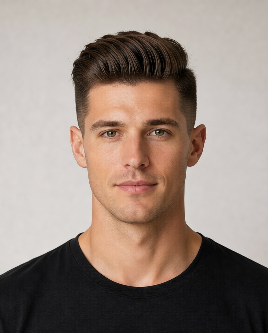 Low Taper Fade AI hairstyle try on